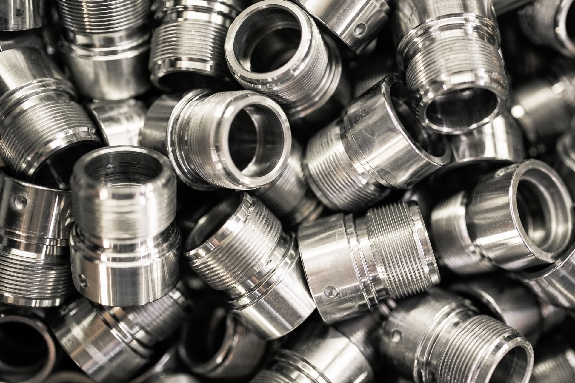 Pile of Stainless Mechanical Metal Parts