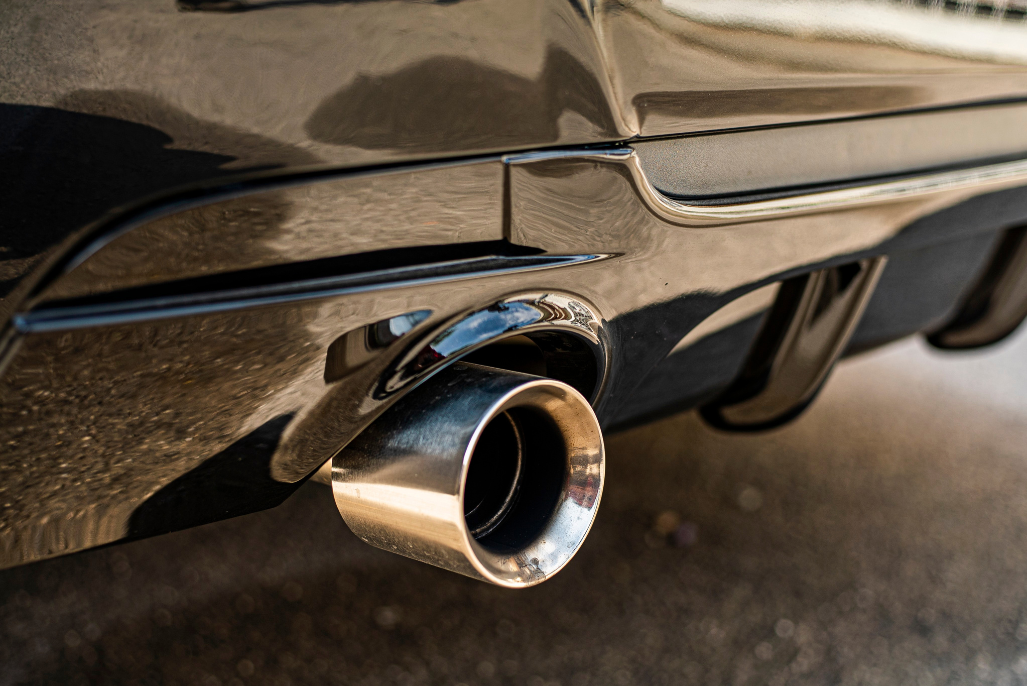 Chrome car tuning exhaust